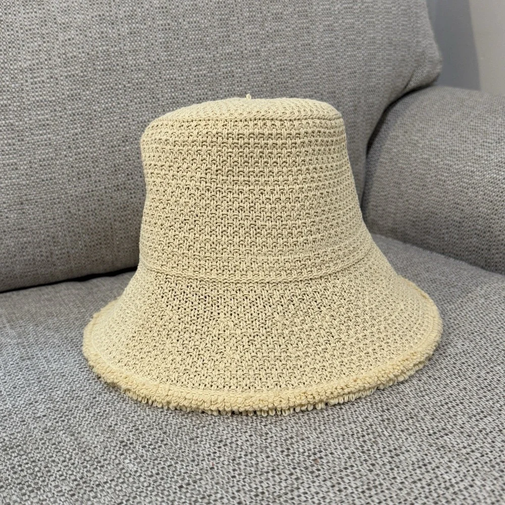 Hat Attack Penny Woven Bucket Hat in Natural